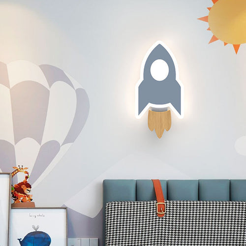 Applique murale moderne LED en forme de fusée Sollis - vue 5 sur 8