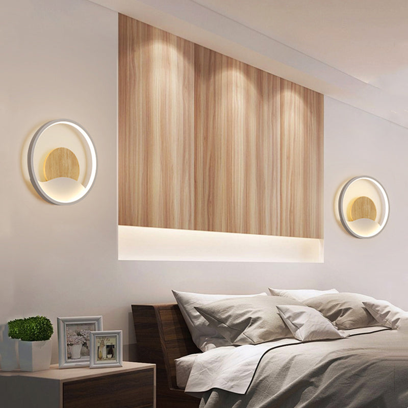 wall lamp round LED design wall lamp with Globe light ring