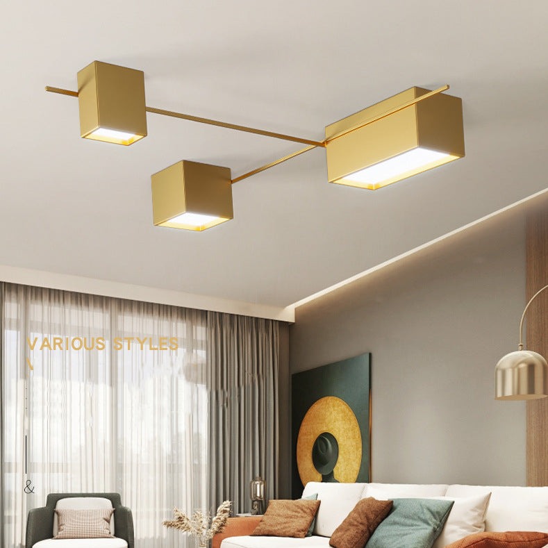 Alani industrial geometric LED ceiling lamp