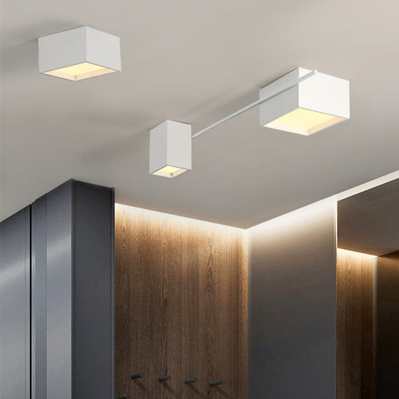 Alani industrial geometric LED ceiling lamp