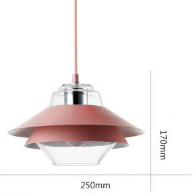 Lámpara de suspensión LED industrial de doble pantalla de color Armel