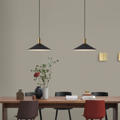 Suspension moderne LED avec abat-jour plat Sidonia - vue 5 sur 14