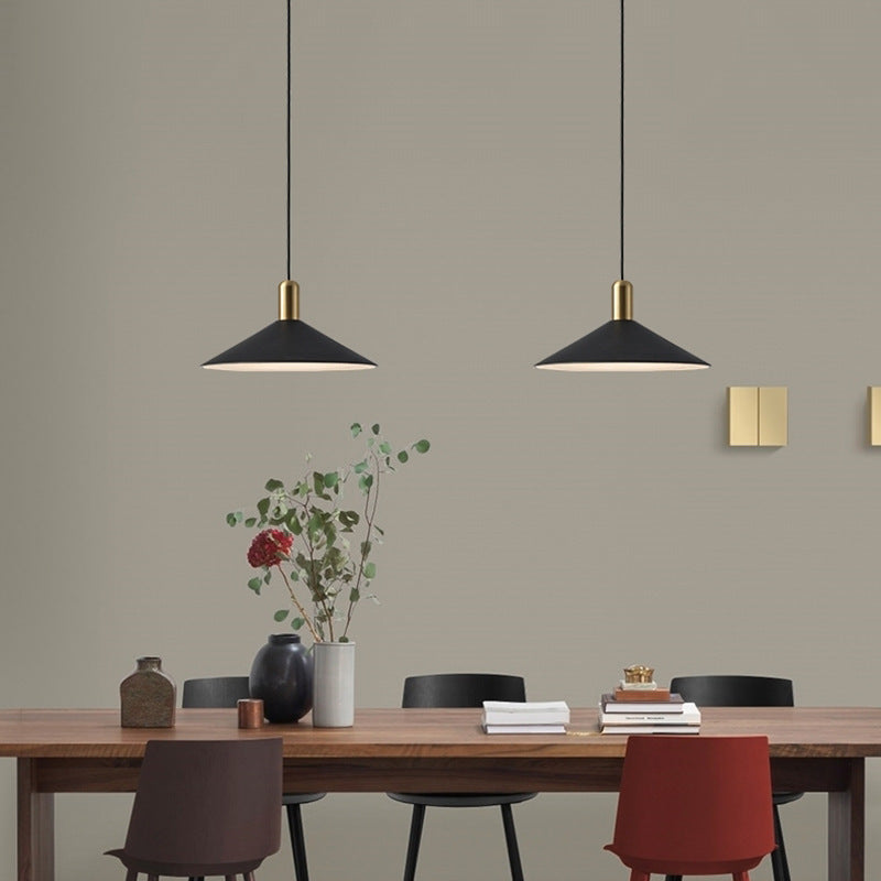 Suspension moderne LED avec abat-jour plat Sidonia