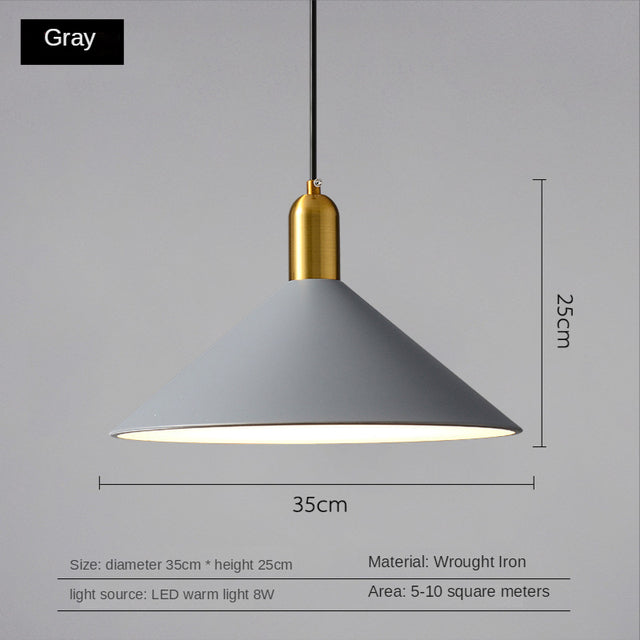 Suspension moderne LED avec abat-jour plat Sidonia