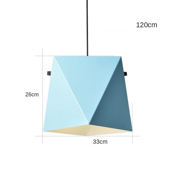 Suspension design LED avec abat-jour en métal coloré Alana - vue 9 sur 10