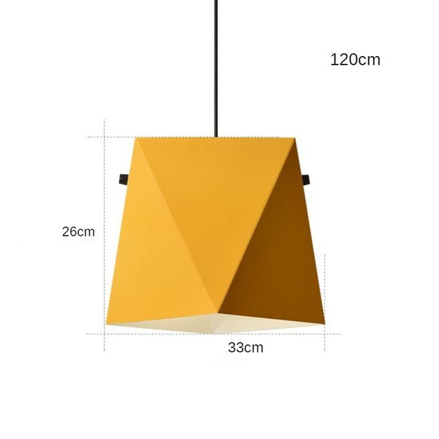 pendant light LED design with lampshade colored metal Alana