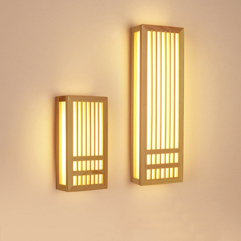 Aplique LED rectangular moderno Pastor de estilo japonés