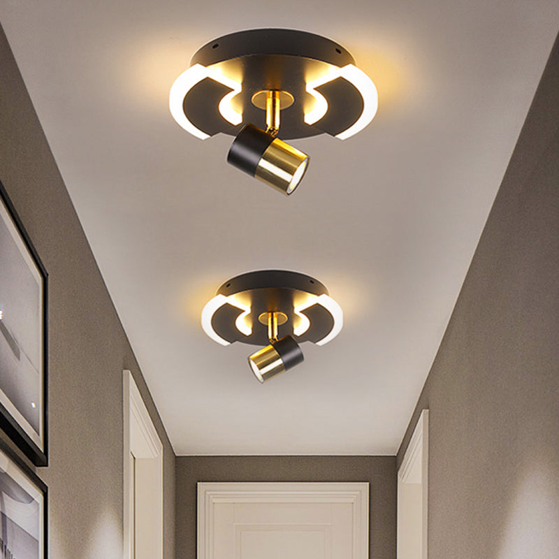 LED ceiling lamp with round metal base Abby