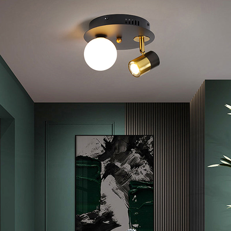 LED ceiling lamp with round metal base Abby