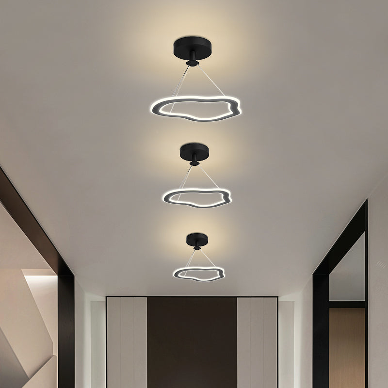 Araña design LED con formas irregulares y originales Cyriac
