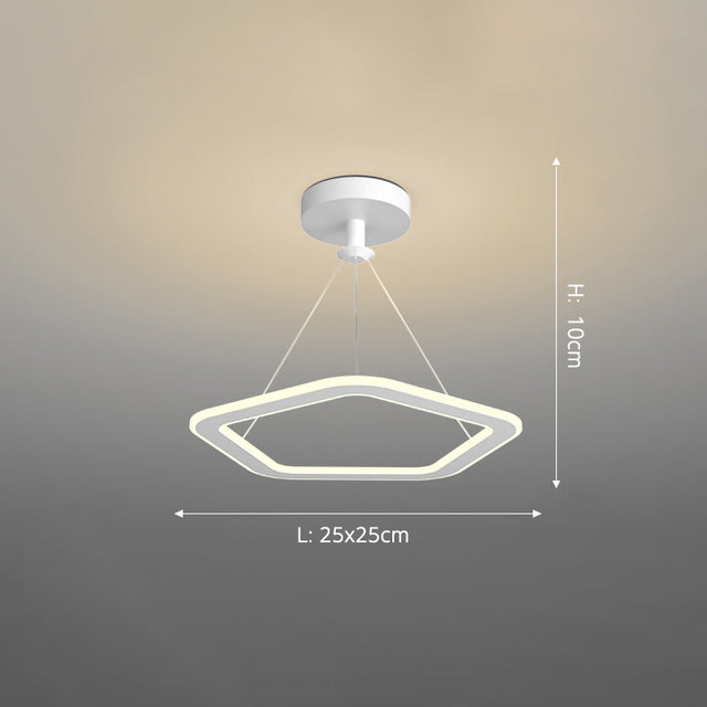 Lustre design LED avec formes irrégulières et originales Cyriac