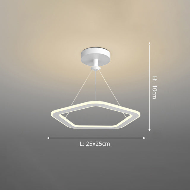 LED design chandelier with irregular and original shapes Cyriac
