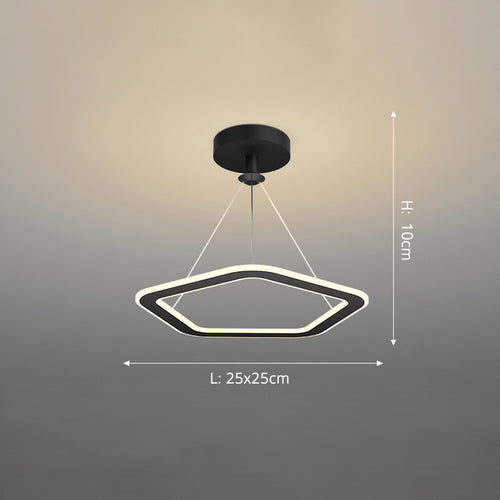 Lustre design LED avec formes irrégulières et originales Cyriac
