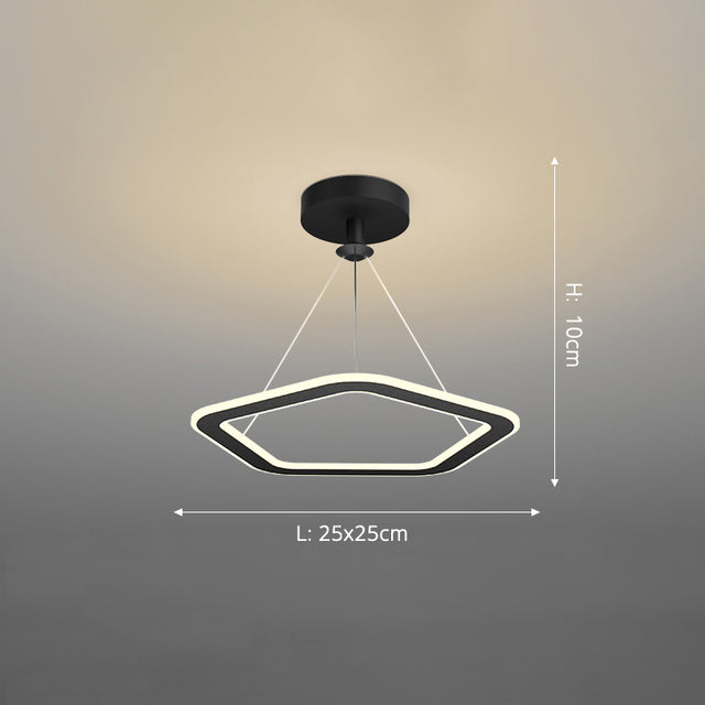 LED design chandelier with irregular and original shapes Cyriac