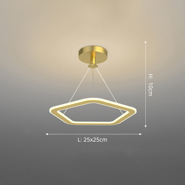 LED design chandelier with irregular and original shapes Cyriac