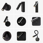 wall lamp modern LED wall lamp with base in different shapes Auby