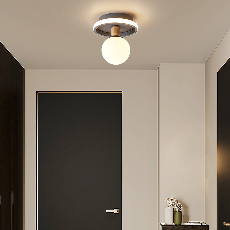 Plafonnier design avec des formes originales en métal Basil - vue 9 sur 14