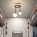 Plafonnier design avec des formes originales en métal Basil