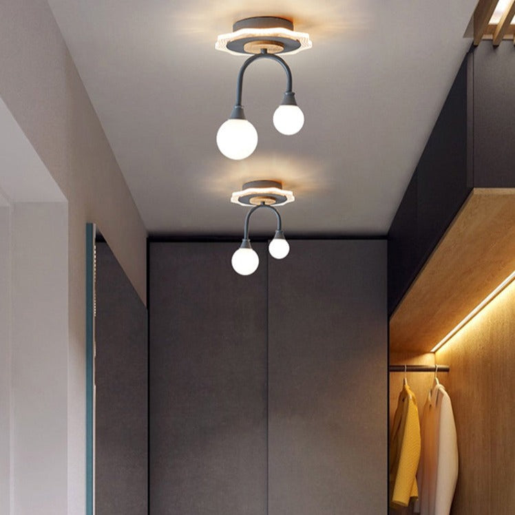 Plafonnier design avec des formes originales en métal Basil - vue 6 sur 14