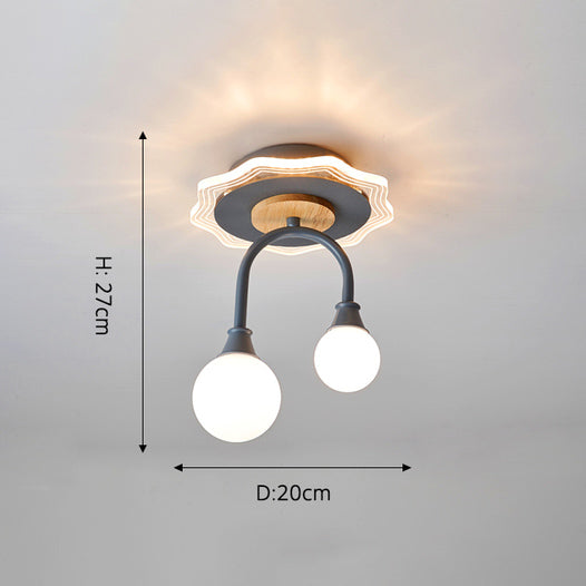 Lámpara de techo design con originales formas metálicas Basil