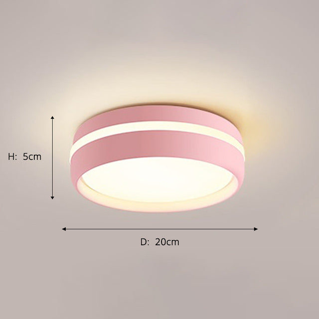 Mibarri modern round metal LED ceiling light