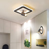 Modern LED ceiling lamp with geometric base and Spotlight Mavir
