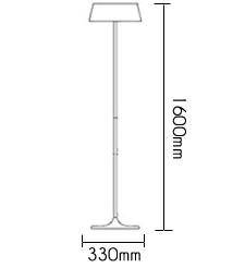 Lámpara de pie design moderna con pantalla Luxe