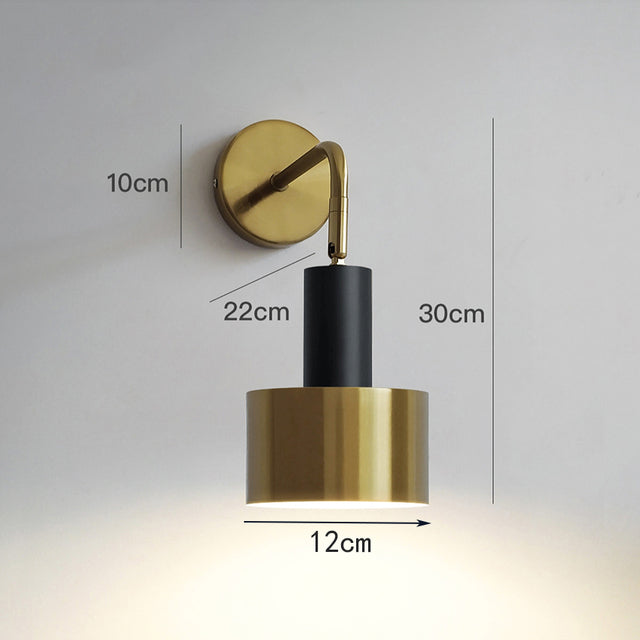 Aplique LED industrial de metal Rhea en estilo spotlight