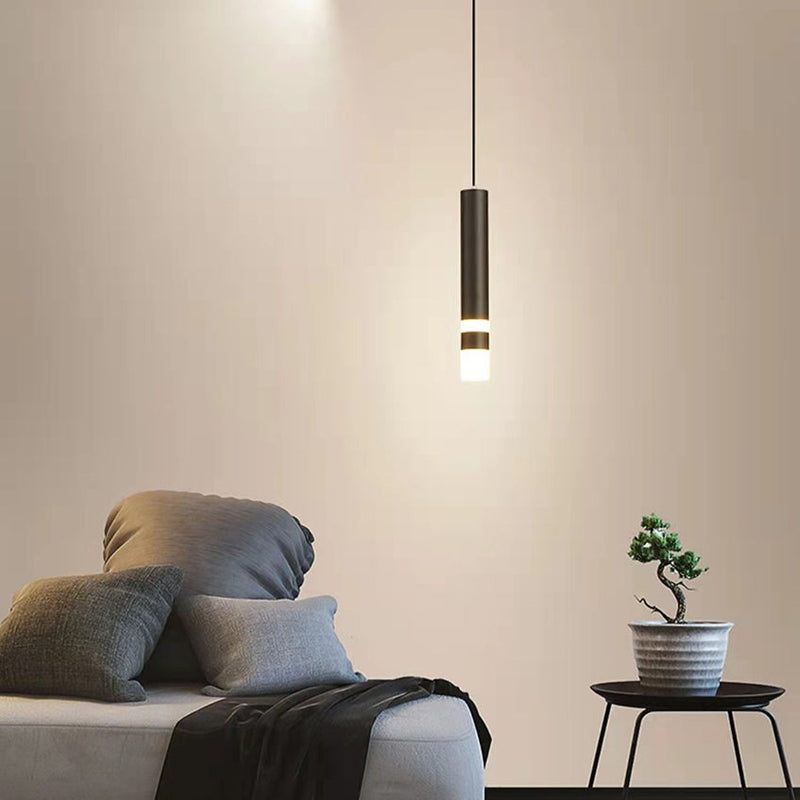 pendant light design LED tube light gold or black Amias