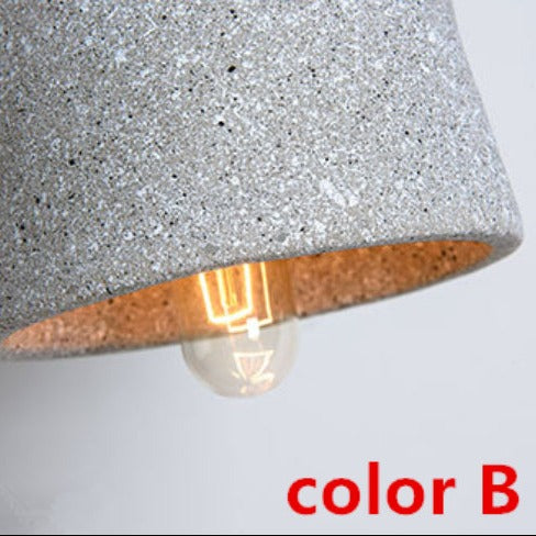 Lámpara de suspensión design LED con pantalla de cemento Marta