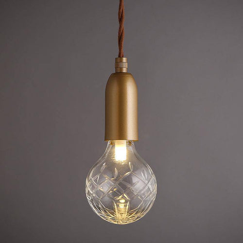 Lámpara de suspensión LED dorado Loft Retro