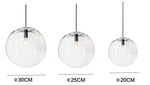 Suspension en verre chromé Nordic Globe