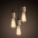 Suspension rétro LED avec ampoules Edison style Coffee