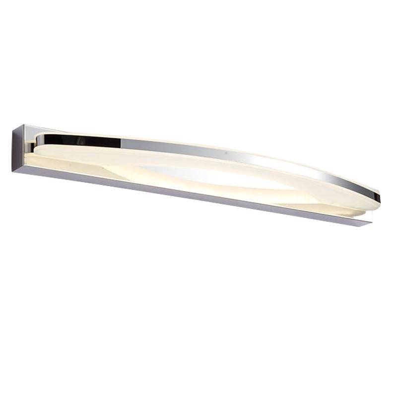 wall lamp LED wall mirror and bathroom chrome plated and rounded