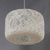 Suspension LED en bambou arrondi coloré Caneword