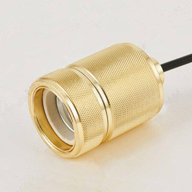 pendant light LED design golden metal cylinder