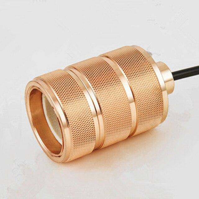 pendant light LED design golden metal cylinder