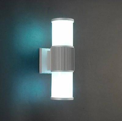 Lámpara LED cilíndrica de aluminio para exteriores