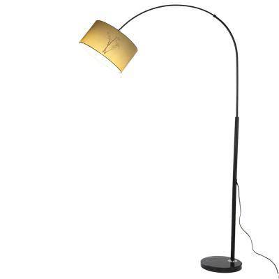 Lampadaire design avec abat-jour en tissu suspendu - vue 10 sur 10