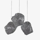 Suspension design LED en forme de pierre cristal Light