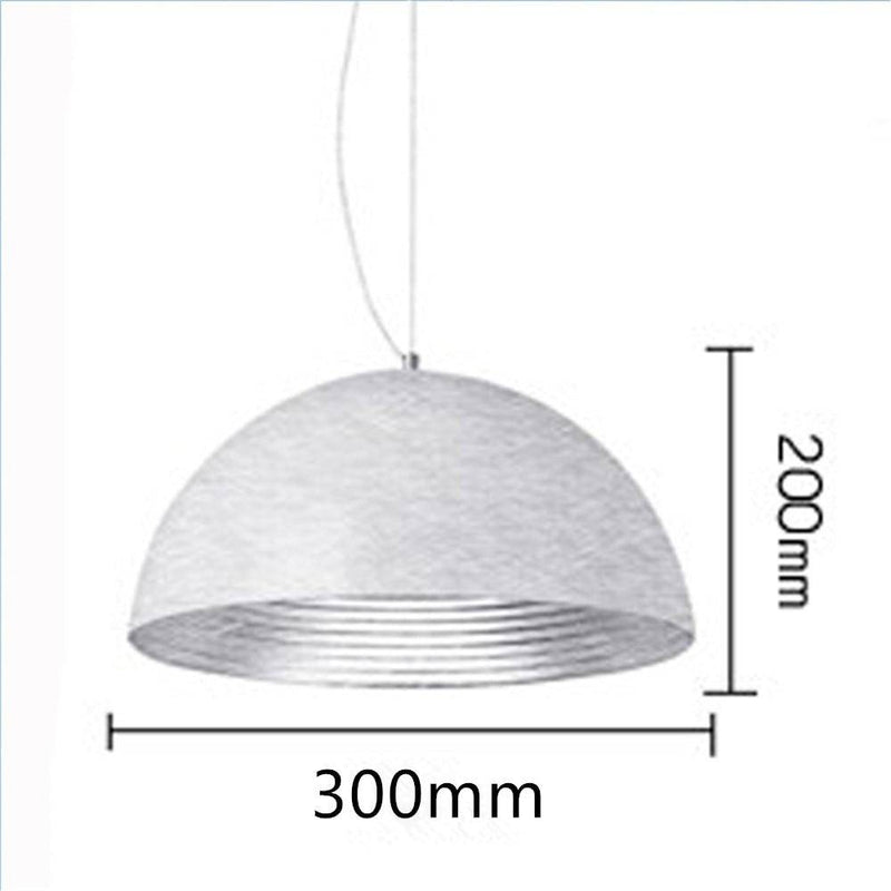 Suspension design LED avec abat-jour arrondi en métal style Island