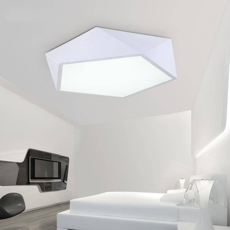 Geometric diamond-shaped LED ceiling light