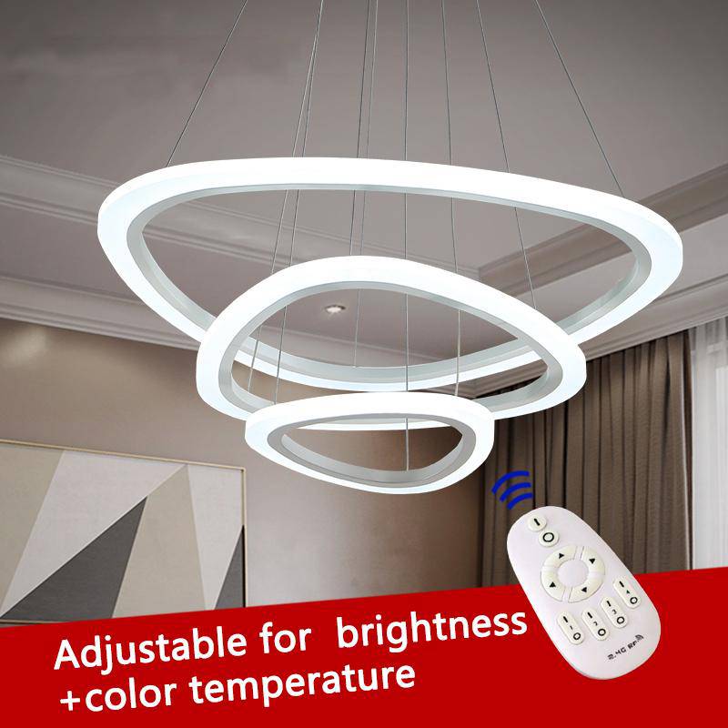 Remote control LED Luxury Ring chandelier