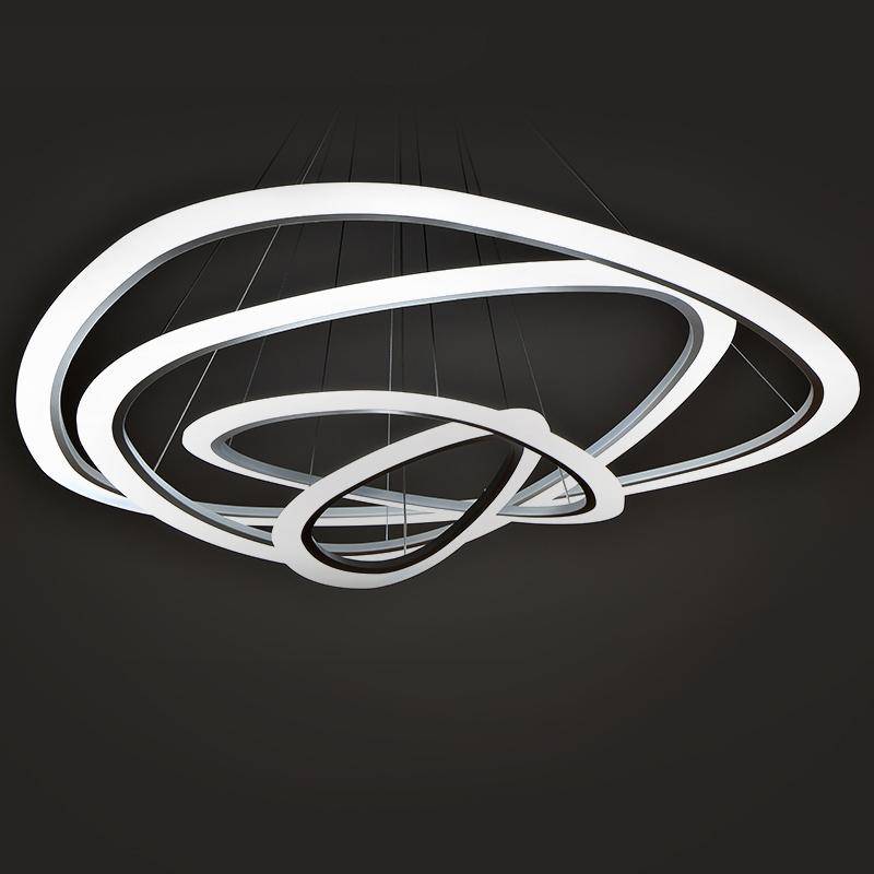 Remote control LED Luxury Ring chandelier