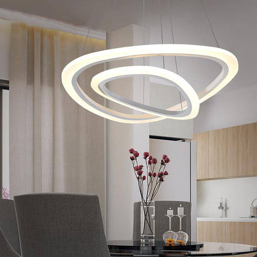 Remote control LED Luxury Ring chandelier