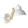 Applique design en bois et métal ajustable Sconce