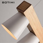 Suspension en bois avec abat-jour en métal Nordic