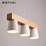 Suspension en bois avec abat-jour en métal Nordic