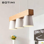 Suspension en bois avec abat-jour en métal Nordic