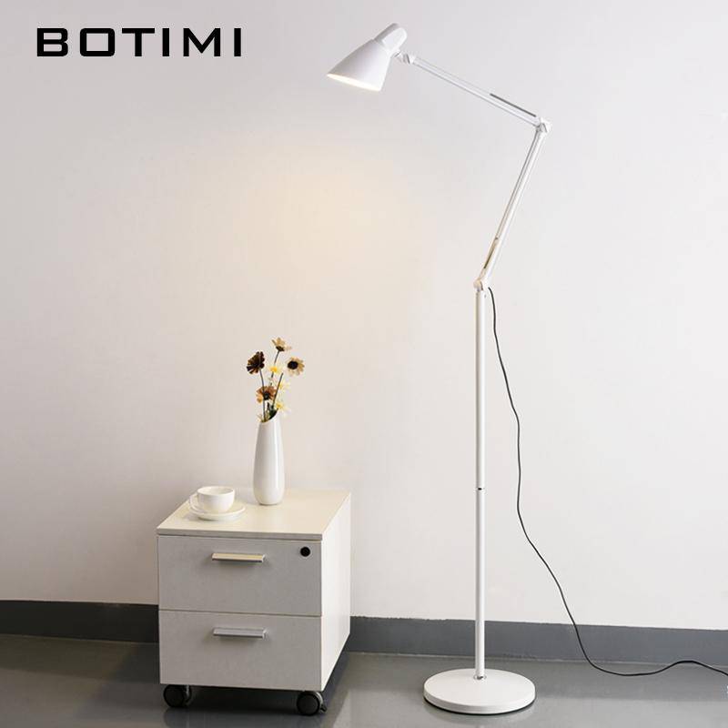 Lampadaire sur pied dirigeable BOTIMI (noir ou blanc) - vue 3 sur 4